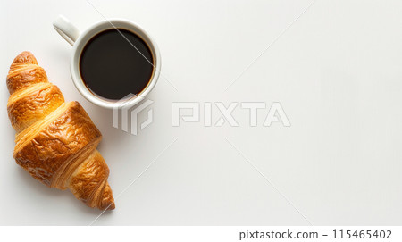 羊角麵包和咖啡 115465402