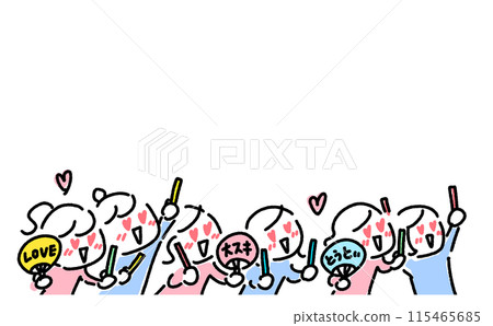 演唱會現場，女歌迷用圓扇和洋車前子興奮不已 115465685