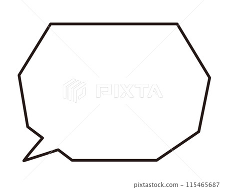 簡單的語音氣泡多邊形 115465687