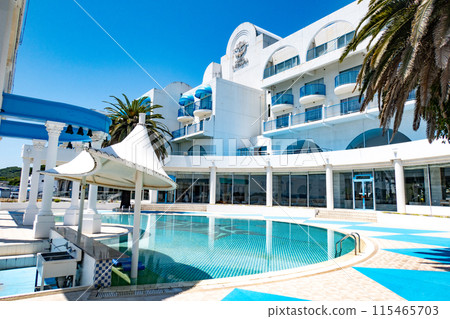 Courtyard of Resort Hotel Limani in Ushimado, Setouchi City, Okayama Prefecture 115465703