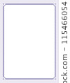 Simple frame, pale purple, A4 size 115466054