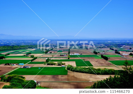 從新嵐山天空公園展望台欣賞十勝平原的壯麗景色 從新嵐山天空公園展望台欣賞十勝平原的壯麗景色 115466270