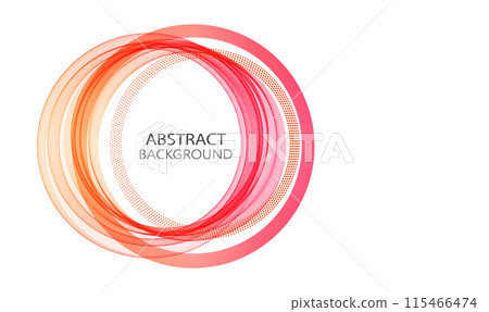 Orange pink circular wave, abstract background, design element Orange pink circular wave, abstract background, design element 115466474