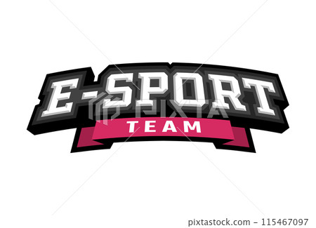 e-sport logo, 3D effect. e-sport logo, 3D effect. 115467097