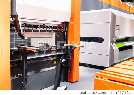 CNC mashine. Motorized maneuverable tool is controlled by a computer. 115467142