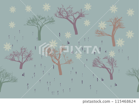 trees vector abstract background 115468624