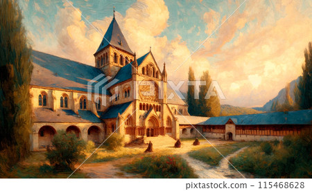 中世紀歐洲修道院 中世紀歐洲修道院 115468628