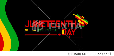 Juneteenth Honoring Independence with Stunning Design 115468681