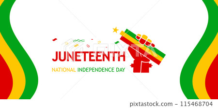 Juneteenth Honoring Independence with Stunning Design 115468704