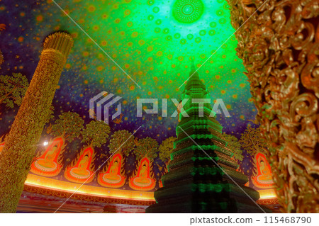 Wat Paknam Thai temple tourist destination 115468790