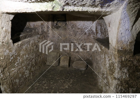 Catacombs of the Church of St. Cataldo, Rabat, Malta Catacombs of the Church of St. Cataldo, Rabat, Malta 115469297