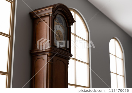 Antique grandfather clock 115470056
