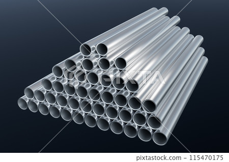 Pipes on a construction site 115470175