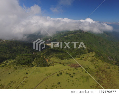 Aerial view of Shiga-Kusatsu Highlands route 115470677