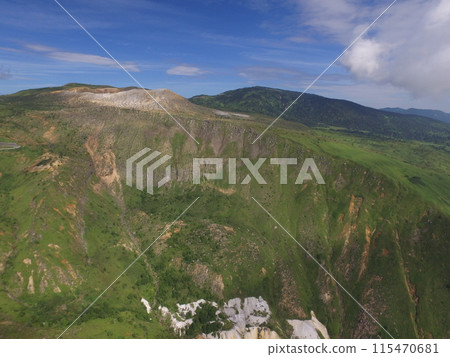 Aerial view of Shiga-Kusatsu Highlands route Aerial view of Shiga-Kusatsu Highlands route 115470681
