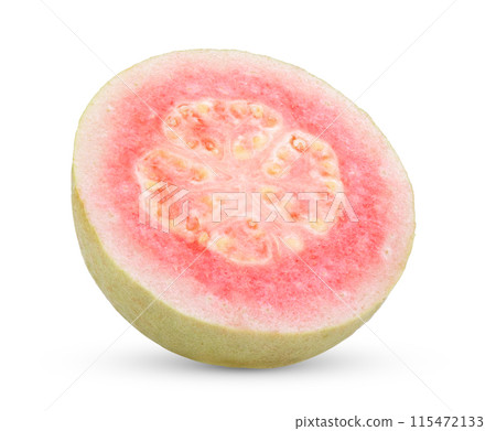 pink guava isolated on white background 115472133