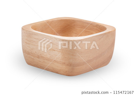 wood bowl isolated on white background wood bowl isolated on white background 115472167