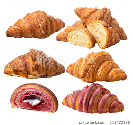 croissant isolated on white background 115472188