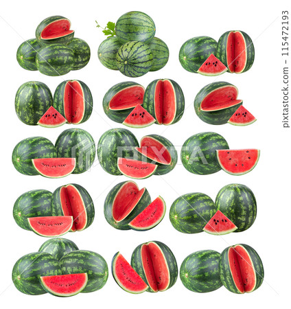 watermelon isolated on white background 115472193