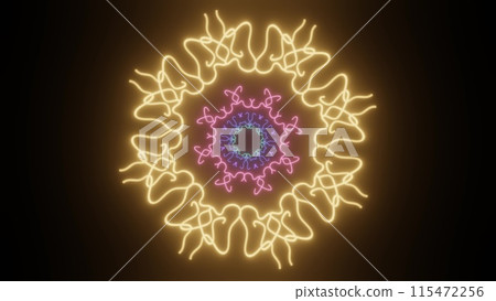 Mandala Mandala Light Art Mandala Mandala Light Art 115472256