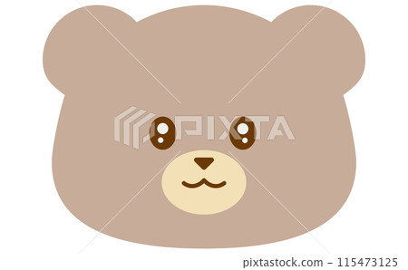 Cute bear icon illustration Cute bear icon illustration 115473125