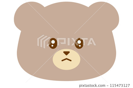 Cute bear icon illustration Cute bear icon illustration 115473127