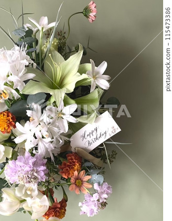 Colorful flower arrangement Colorful flower arrangement 115473386