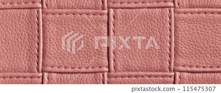 Texture red leather background with square pattern and stitch, macro. Abstract backdrop from maroon textile Texture red leather background with square pattern and stitch, macro. Abstract backdrop from maroon textile 115475307