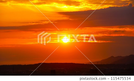 Beautiful sunset. Beautiful sunset. 115475534