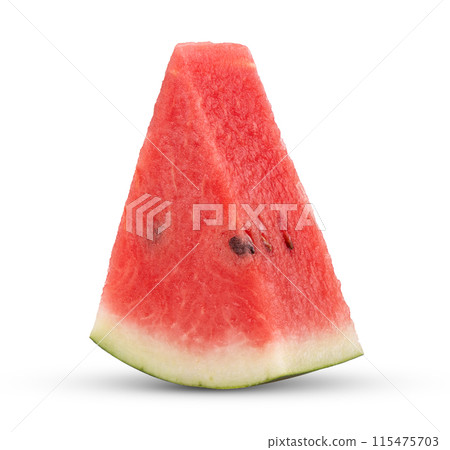 slice watermelon isolated on white background 115475703