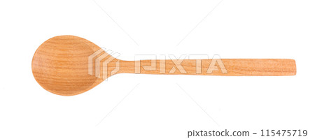 wood spoon isolated on white background 115475719