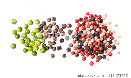 Peppercorn isolated on white background 115475735