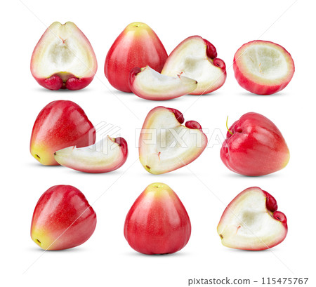 rose apple isolated on white background rose apple isolated on white background 115475767