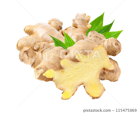 ginger on white background 115475869