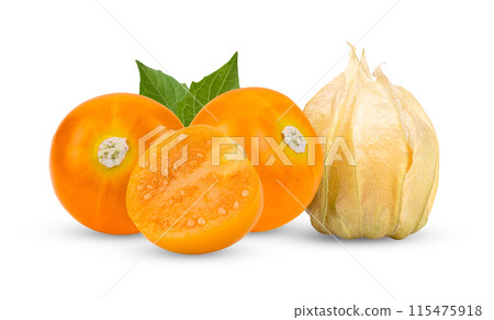 cape gooseberry on white background 115475918