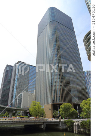 從土佐堀通（肥後橋）/大阪市北區中之島眺望 115476116