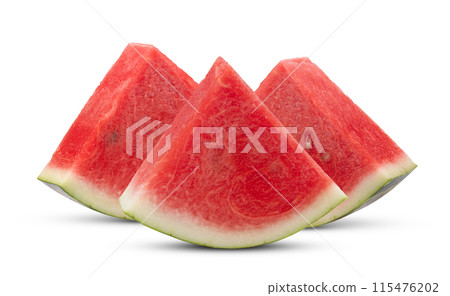 slice watermelon isolated on white background slice watermelon isolated on white background 115476202