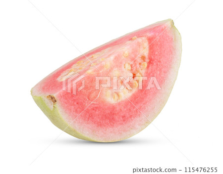 pink guava isolated on white background 115476255