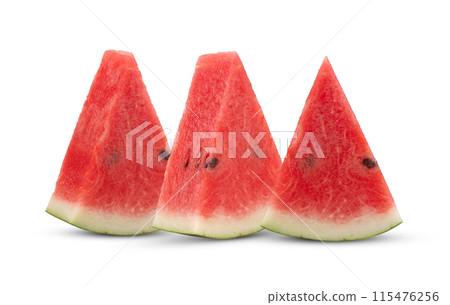 slice watermelon isolated on white background slice watermelon isolated on white background 115476256