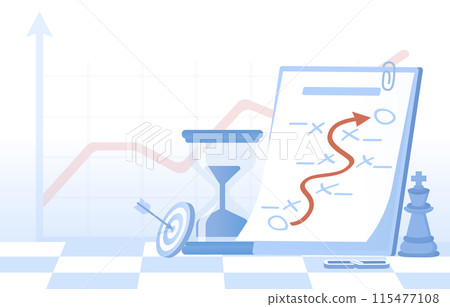 Business startup ideas concept. Arrow pointing up, growth and increase business. Data analysis, planning, marketing strategy, infographic information, advertisement. Flat vector design illustration. Business startup ideas concept. Arrow pointing up, growth and increase business. Data analysis, planning, marketing strategy, infographic information, advertisement. Flat vector design illustration. 115477108