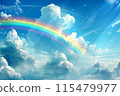 藍天有美麗的彩虹 115479977