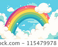 藍天有美麗的彩虹 115479978