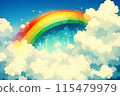 藍天有美麗的彩虹 115479979