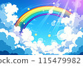 藍天有美麗的彩虹 115479982