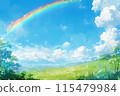 藍天有美麗的彩虹 115479984