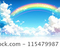 藍天有美麗的彩虹 115479987