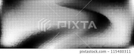 halftone noise gradient texture. Retro pixelated comic horizontal backdrop. Vector illustration 115480311