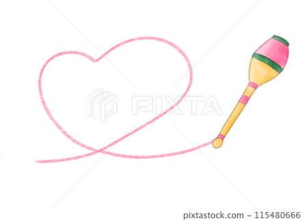 Heart drawn in a club 115480666