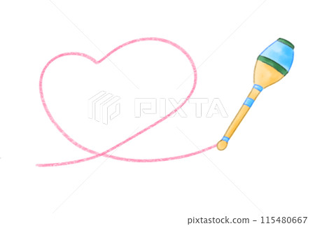 Heart drawn in a club 115480667