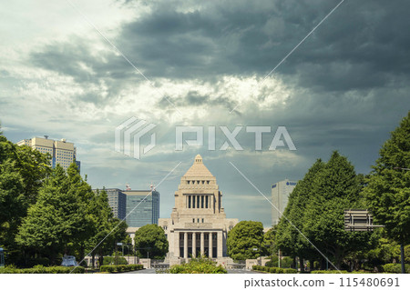 "Tokyo" Dramatic sky and the National Diet Building Sky composition "Tokyo" Dramatic sky and the National Diet Building Sky composition 115480691